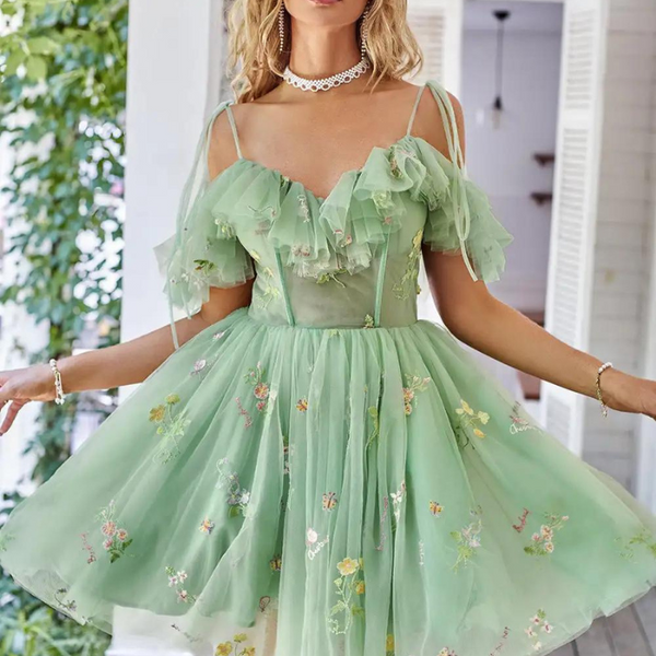 Robe bustier vert sauge