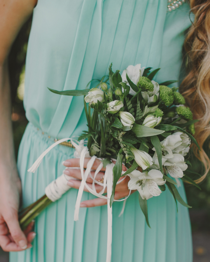 robe demoiselle d'honneur vert sauge