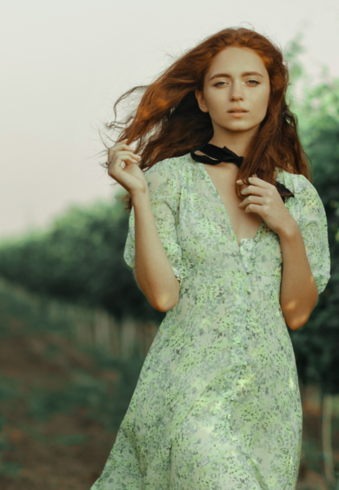 ROBE VERTE SAUGE MOBILE