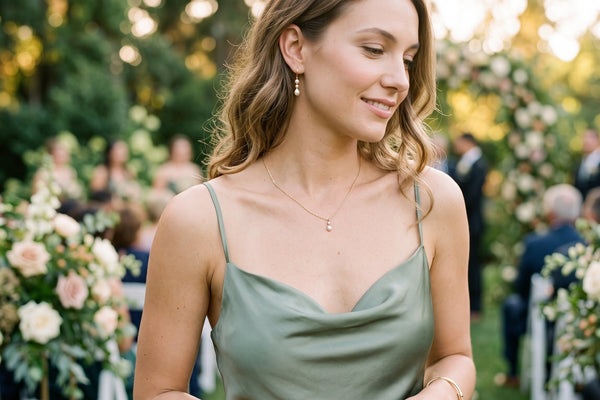 Quels bijoux choisir avec une robe vert sauge ?