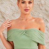 Robe vert sauge dos nu