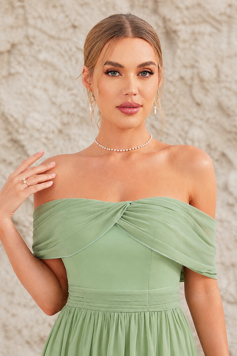 Robe vert sauge dos nu