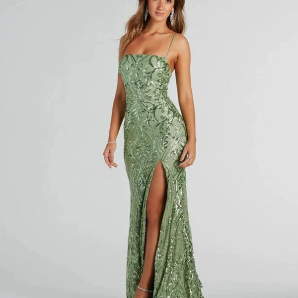 Robe fleurie vert sauge