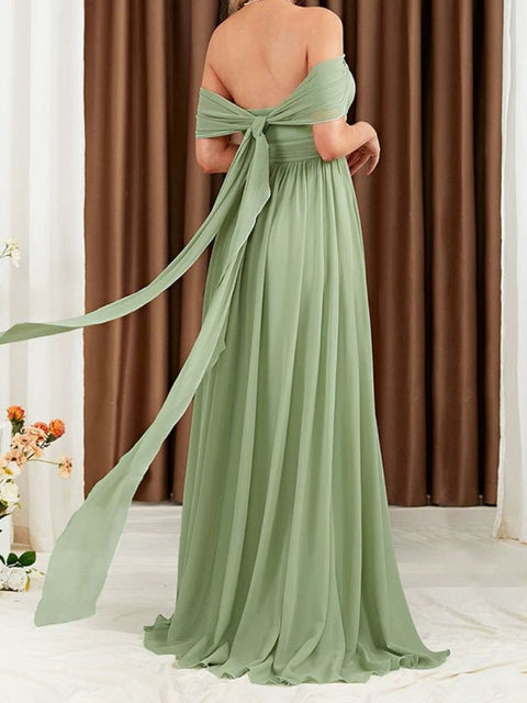 Robe vert sauge dos nu