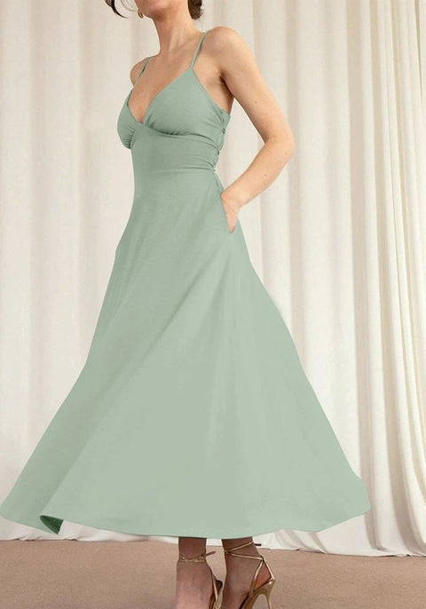 Robe vert sauge poudré