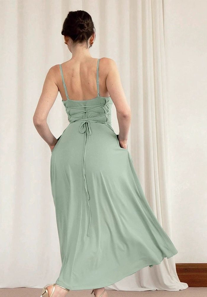 Robe vert sauge poudré