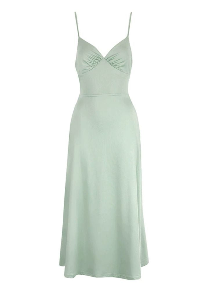 Robe vert sauge poudré