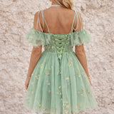 Robe bustier vert sauge