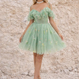 Robe bustier vert sauge