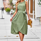 Robe chic vert sauge