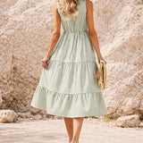 Robe midi vert sauge