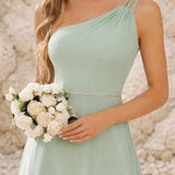 Robe témoin vert sauge