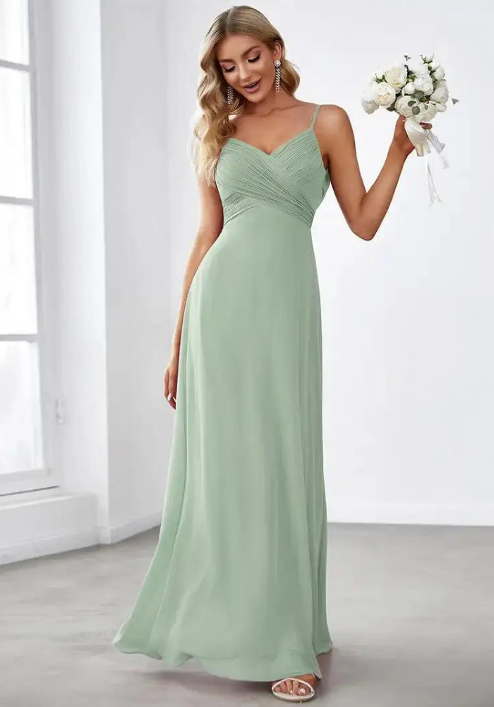 Robe vert sauge dos nu – Robe Verte Sauge