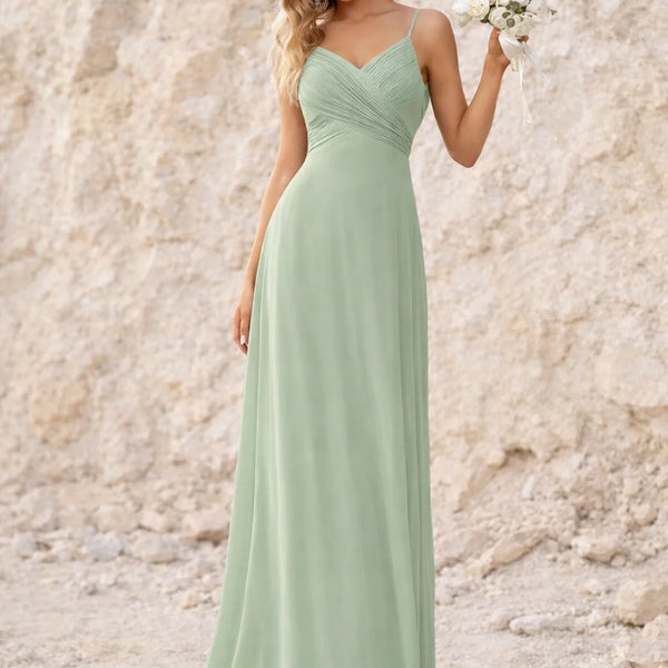 Robe vert sauge dos nu