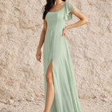 Robe vert sauge grande taille