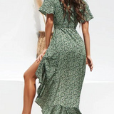 Robe vert sauge foncé de dos