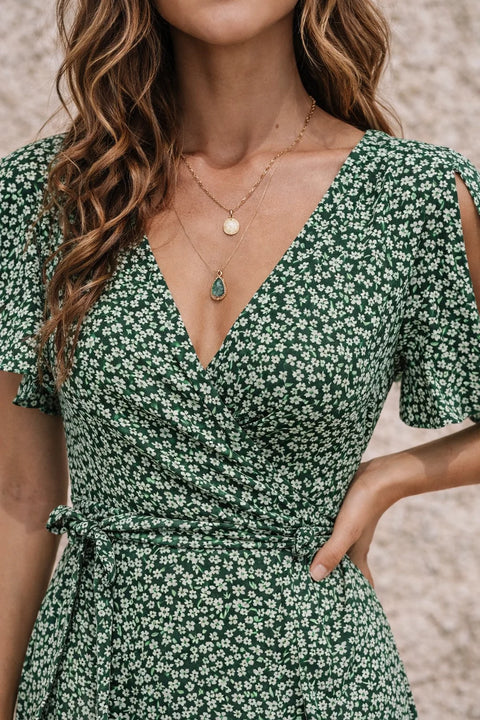 Robe vert sauge foncé