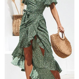 Robe vert sauge foncé femme