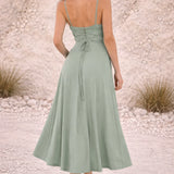 Robe vert sauge poudré